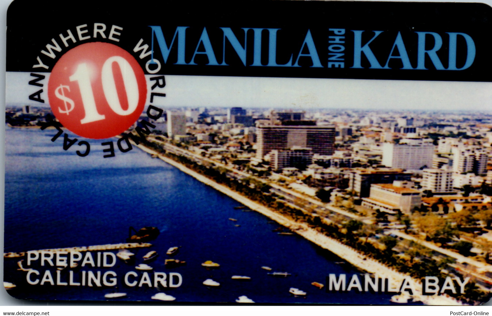 19181 - Philippinen - Manila Phone Kard , Prepaid , Manila Bay - Filippine