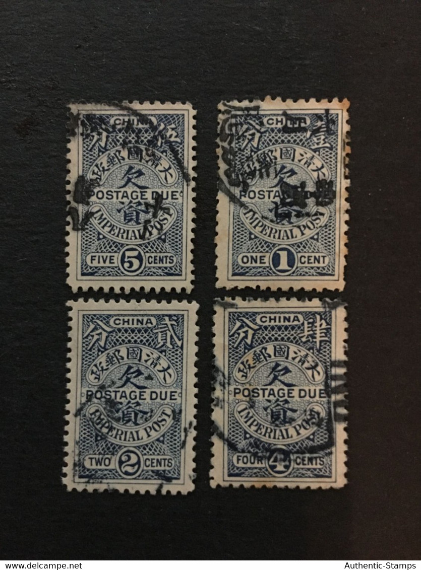 CHINA STAMP Set, Used, Imperial Post Due,  CINA,CHINE, LIST1175 - Oblitérés