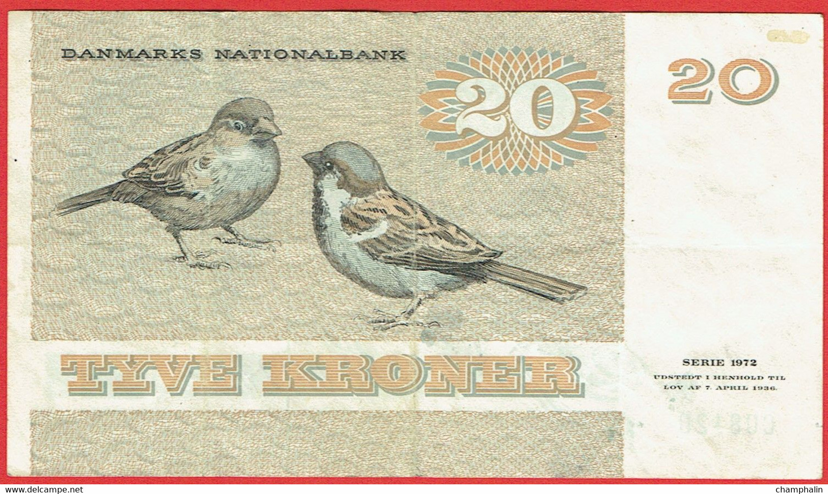 Danemark - Billet De 20 Kroner - Pauline Tutein - Non Daté (1981) - P49c - Danemark