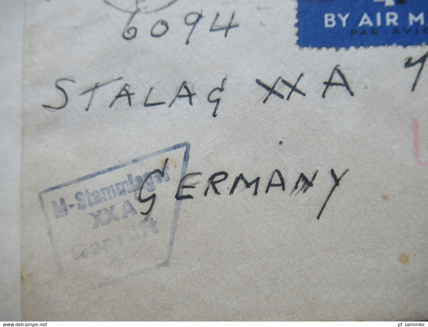 Besetzung 2.WK Besetzes Polen 1941 POW Zensurbeleg British POW Zensurstempel M - Stammlager XXA / Stalag XXA 1 - Occupation 1938-45