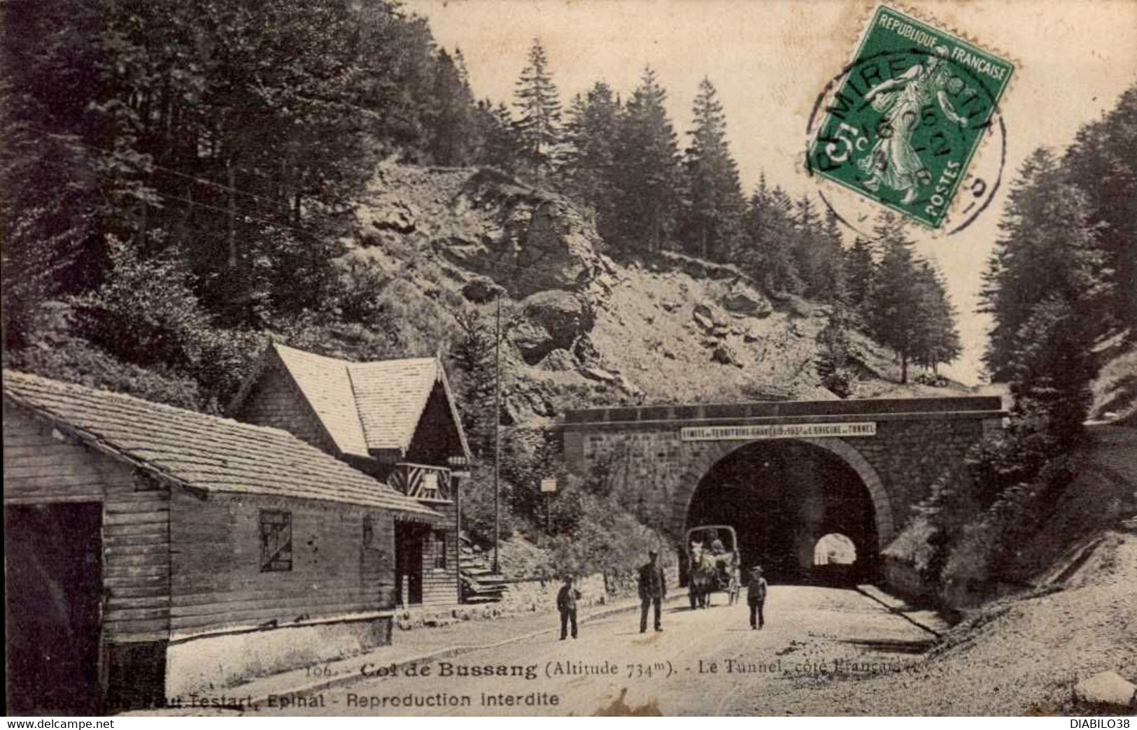 COL DE BUSSANG   ( VOSGES )   LE TUNNEL ,  COTE FRANCAIS - Col De Bussang