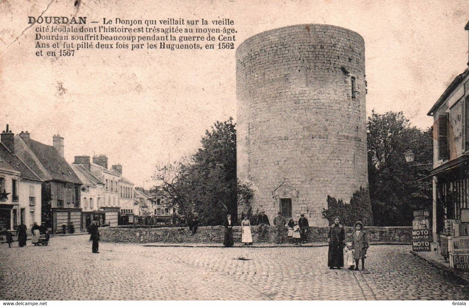 7116  DOURDAN  LE DONJON     (scan Recto-verso) 91 Essonne - Dourdan