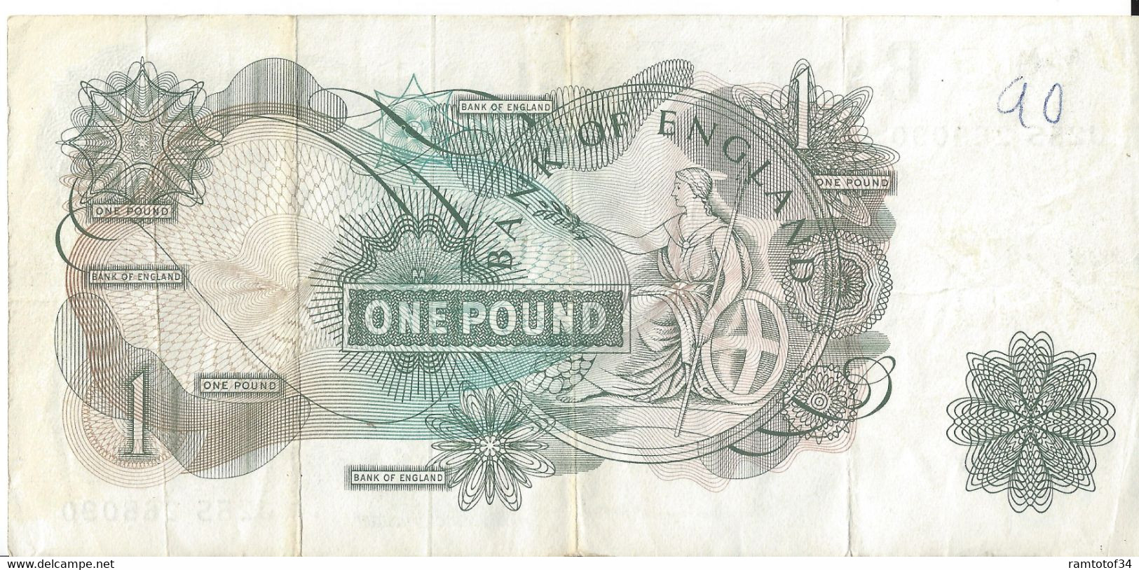 GRANDE-BRETAGNE - 1 Pound 1960-1978 - 1 Pond