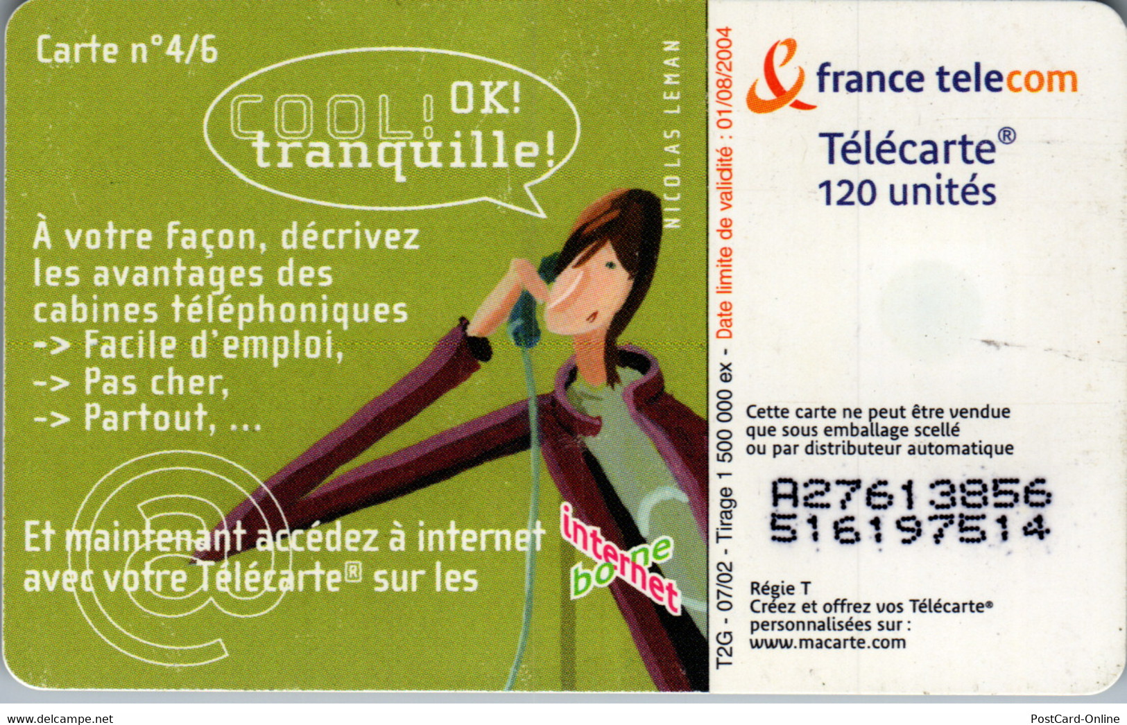 19308 - Frankreich - Motiv Carte N° 4/6 - 2002