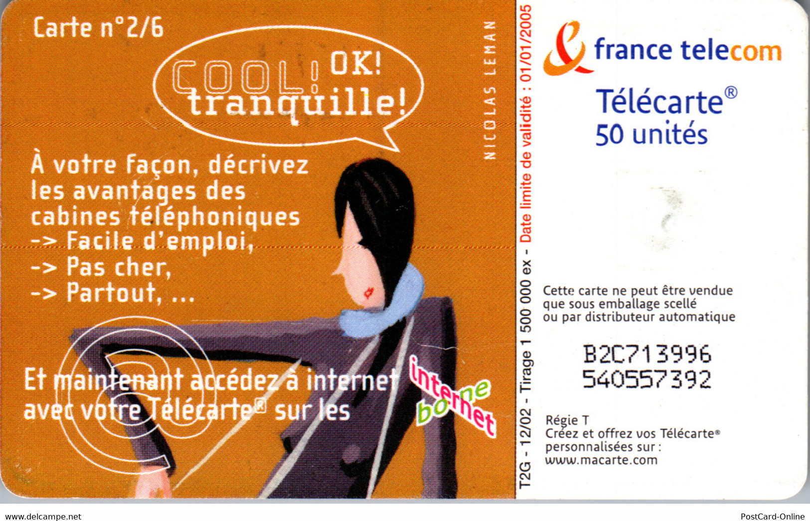 19309 - Frankreich - Motiv Carte N° 2/6 - 2002