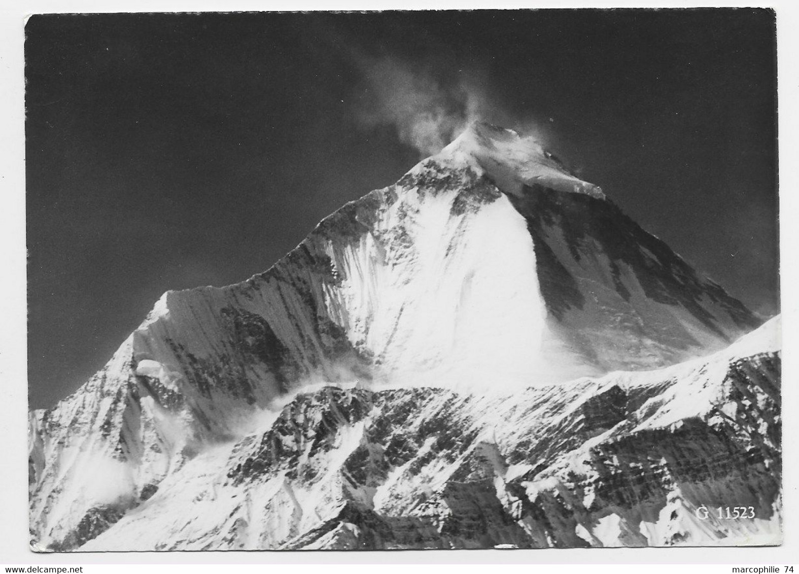 NEPAL CARTE EXPEDITION SWISS SUISSE HELVETIA DHAULAGIRI 8222M  HIMALAYA 1960 + SIGNATURES - Népal