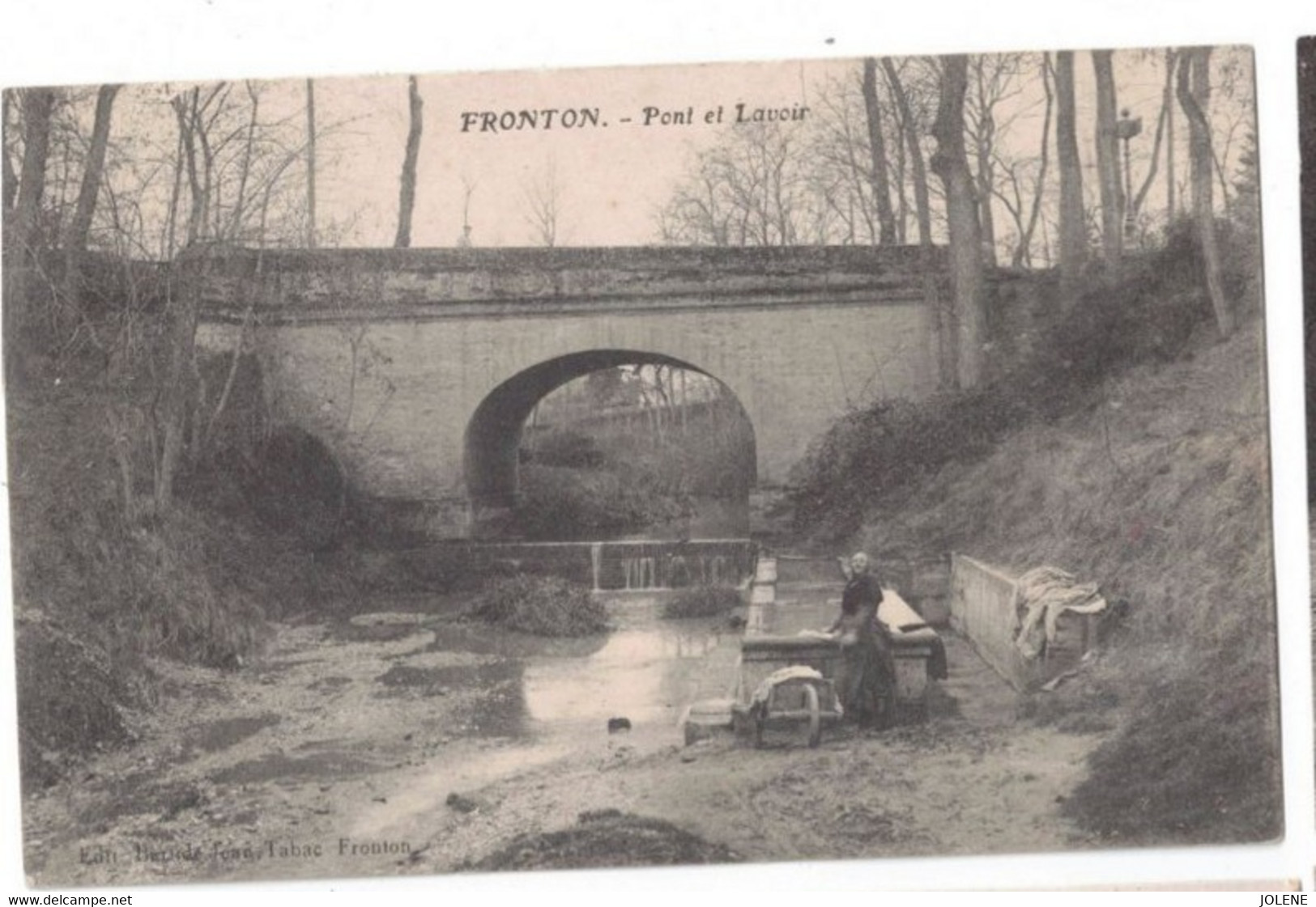 C P  - FRONTON -  PONT ET LAVOIR - PORT .1.70 € - LETTRE SUIVIE - - Andere & Zonder Classificatie