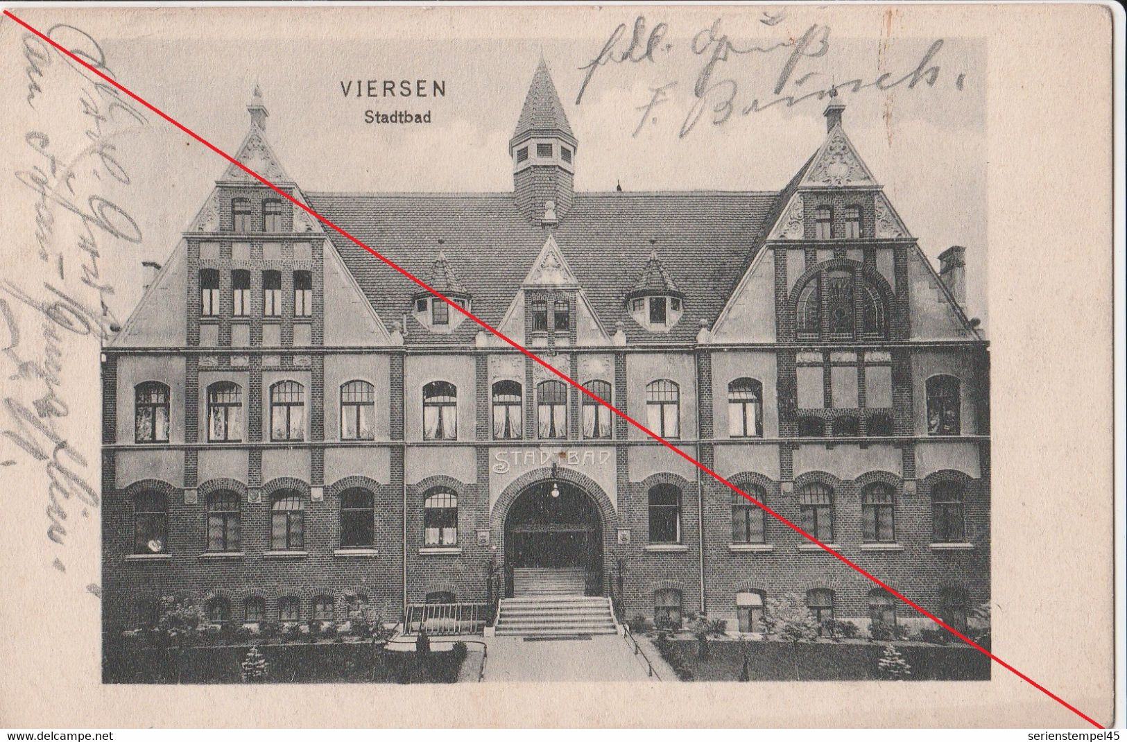 Ak Viersen Stadtbad 1911 - Viersen