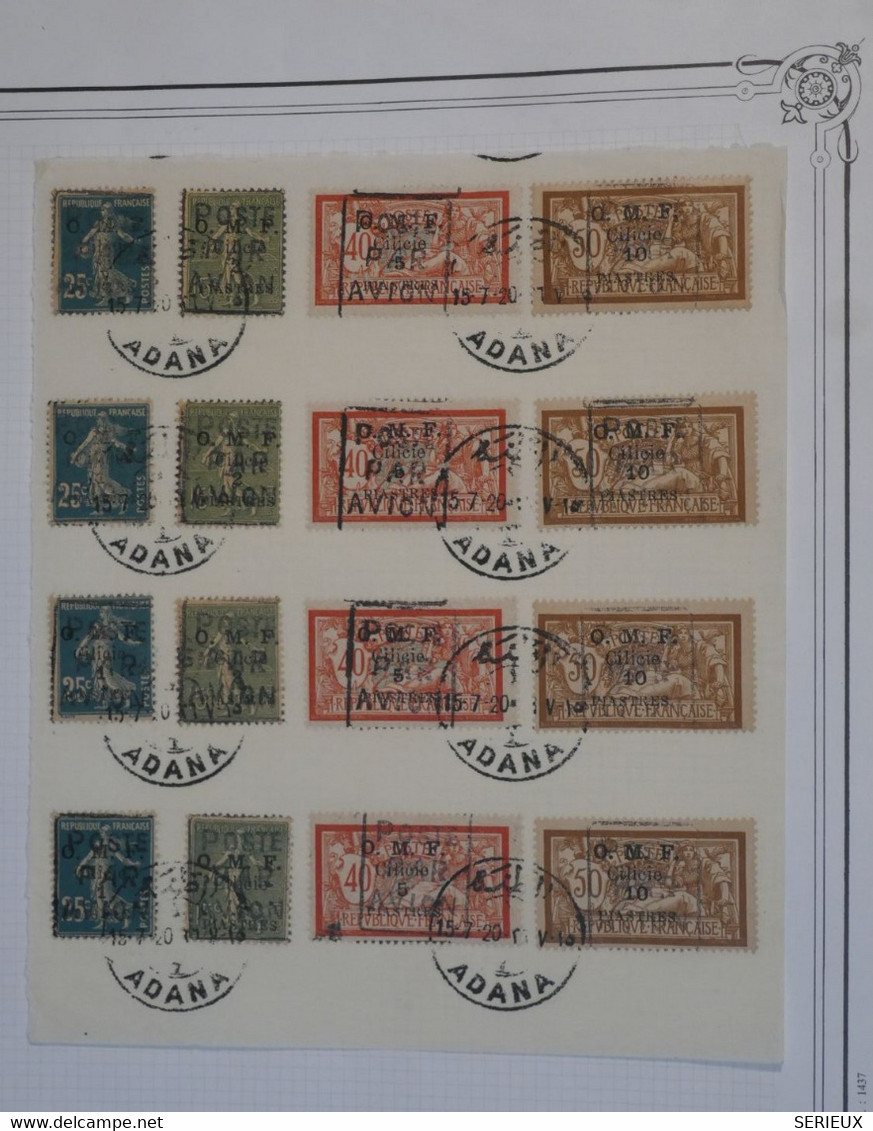 B55 CILICIE FRANCE TIMBRES TRES RARES   1920 . EXCEPTIONNEL SURTAXES PAR AVION . MISE A PRIX BASSE - Lettres & Documents