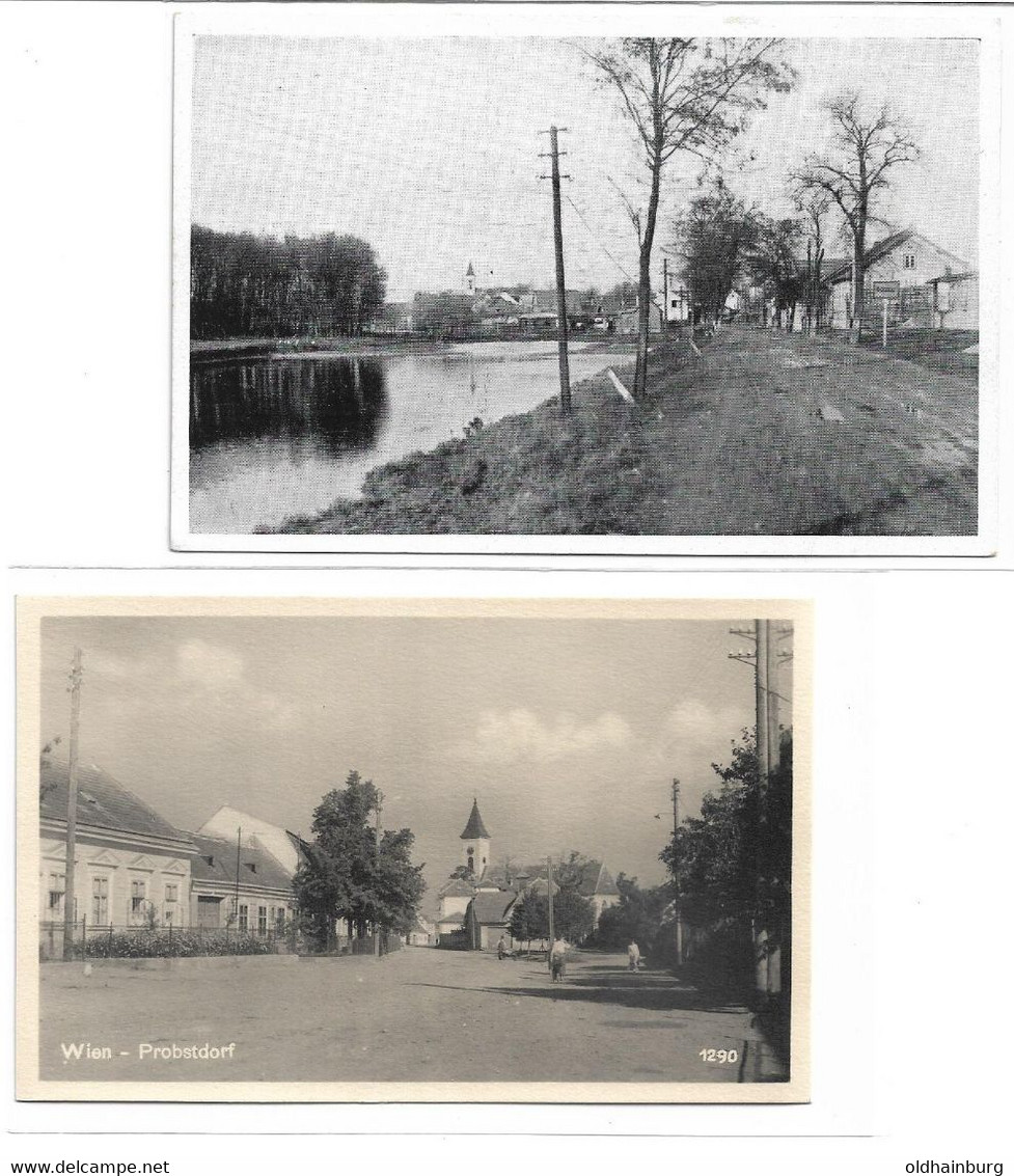 3181v: Zwei Alte AKs 1940er Jahre Probstdorf, Selten ! - Gänserndorf