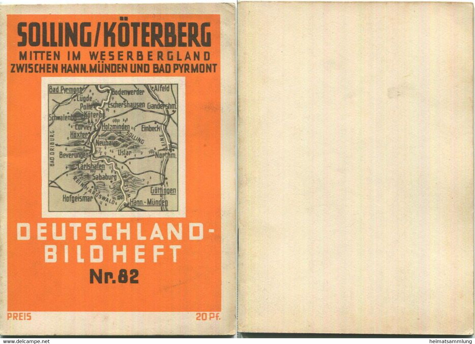 Nr. 82 Deutschland-Bildheft - Solling / Köterberg - Mitten Im Weserbergland Zwischen Hann. Münden Und Bad Pyrmont - Andere & Zonder Classificatie