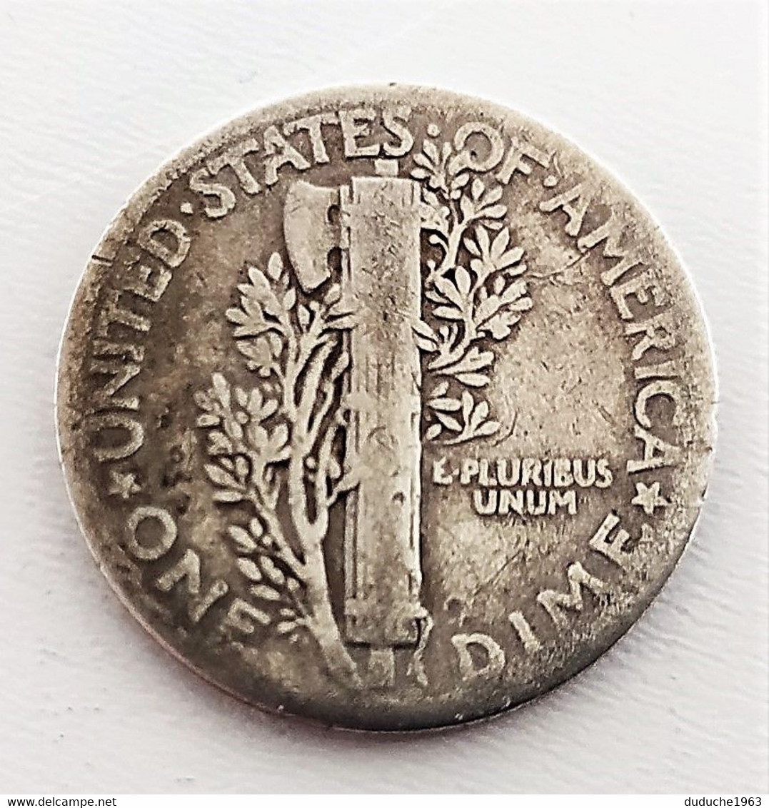 Etats-Unis - One Dime - 10 Cents Argent 1936 - 1916-1945: Mercury