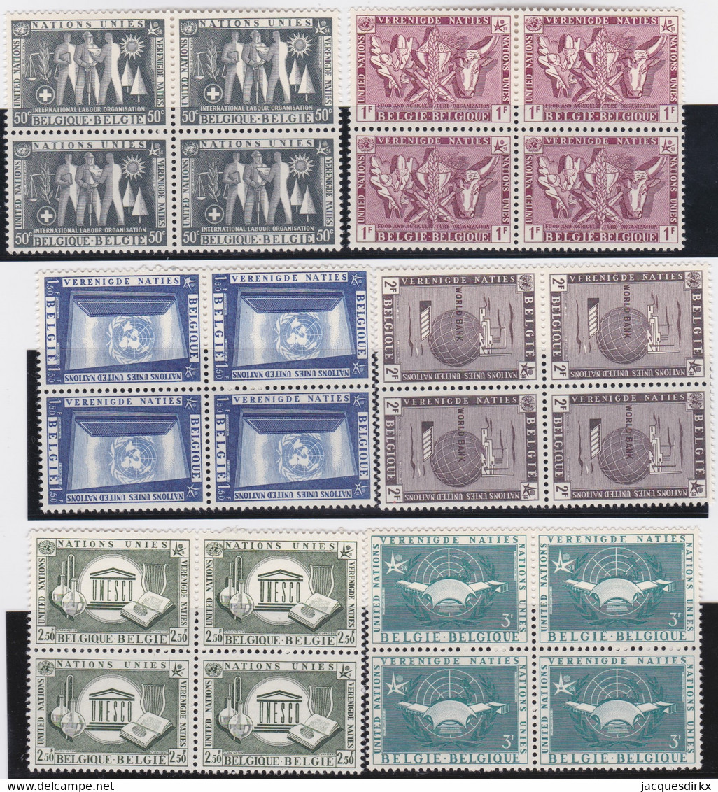 Belgie .   OBP  .  1053/1062  Blokken 4 Zegels (2 Scans)     .     **   .   Postfris  .   /   .   Neuf  SANS Charnière - Unused Stamps