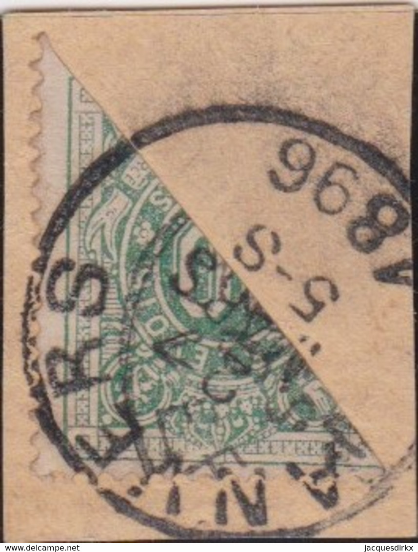 Belgie   .   OBP    .   Taxe 1  .  Halve Zegel Op Briefstukje    .       O    .   Gestempeld   .   /   .  Oblitéré - Briefmarken