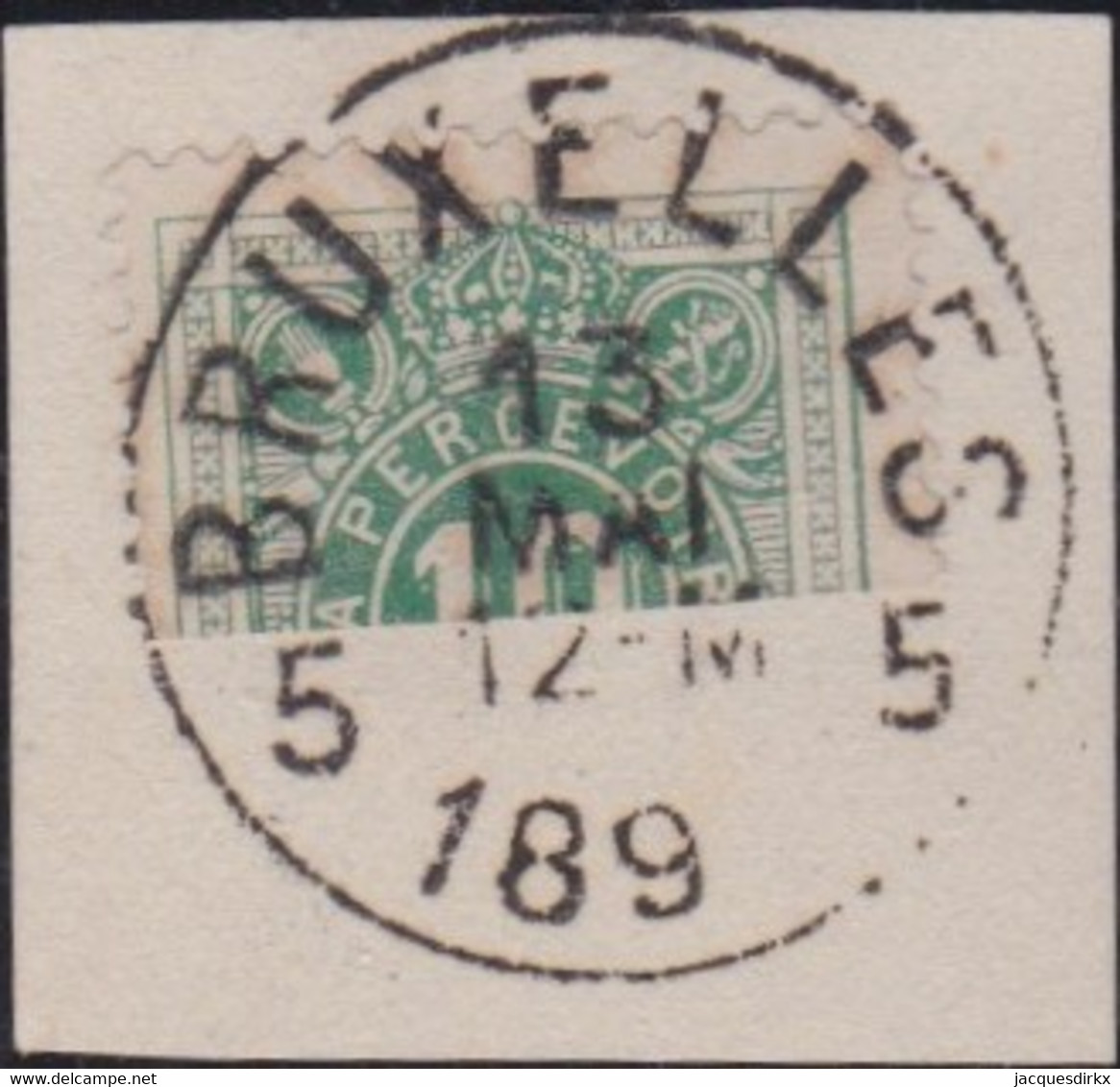 Belgie   .   OBP    .   Taxe 1  .  Halve Zegel Op Briefstukje    .       O    .   Gestempeld   .   /   .  Oblitéré - Stamps