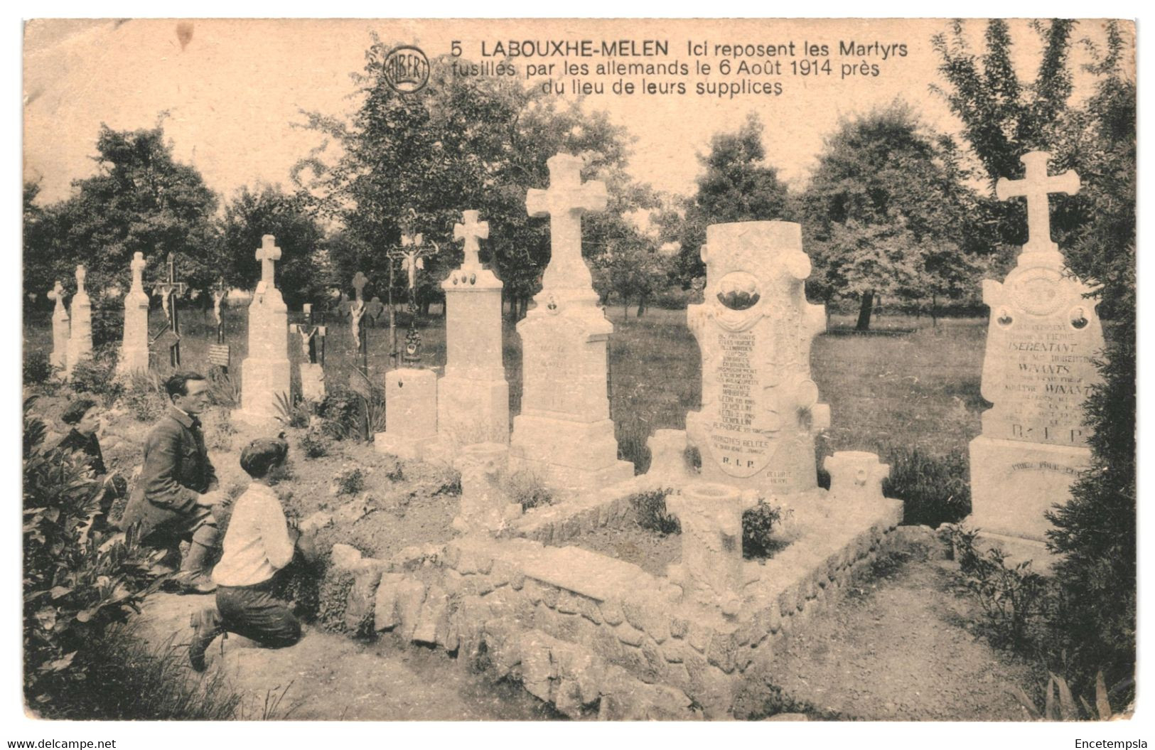 CPA- Carte Postale -Belgique-Labouxhe-Melen- Cimetière-Ici Reposent Les Martyrs Fusillés    VM40026 - Soumagne