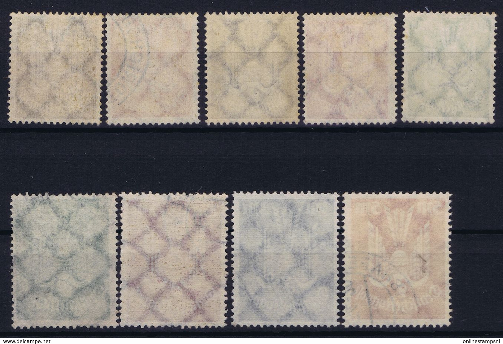 Reich: Mi Nr 210 - 218 Used Obl.  Cancels Fake - Luft- Und Zeppelinpost