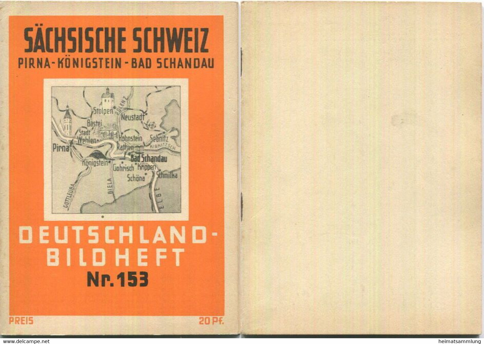 Nr. 153 Deutschland-Bildheft - Sächsische Schweiz - Pirna - Königstein - Bad Schandau - Autres & Non Classés