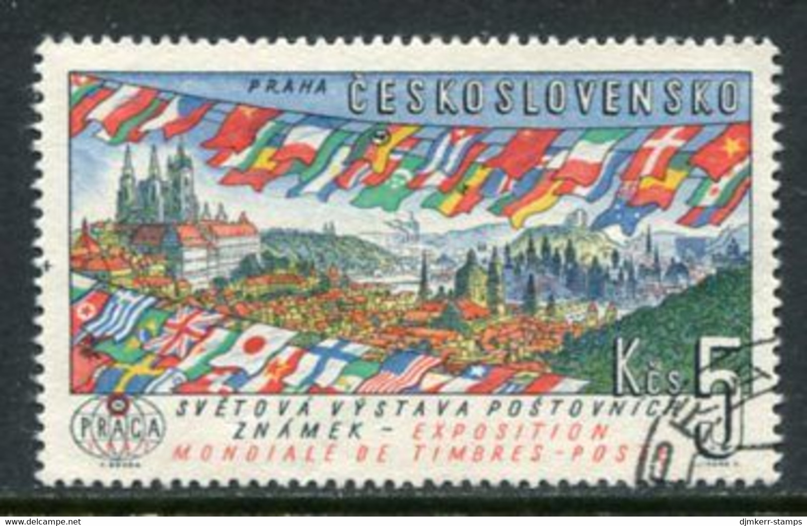 CZECHOSLOVAKIA 1961 PRAGA 1962 Philatelic Exhibition III 5 Kc. Used.  Michel 1314 - Gebraucht