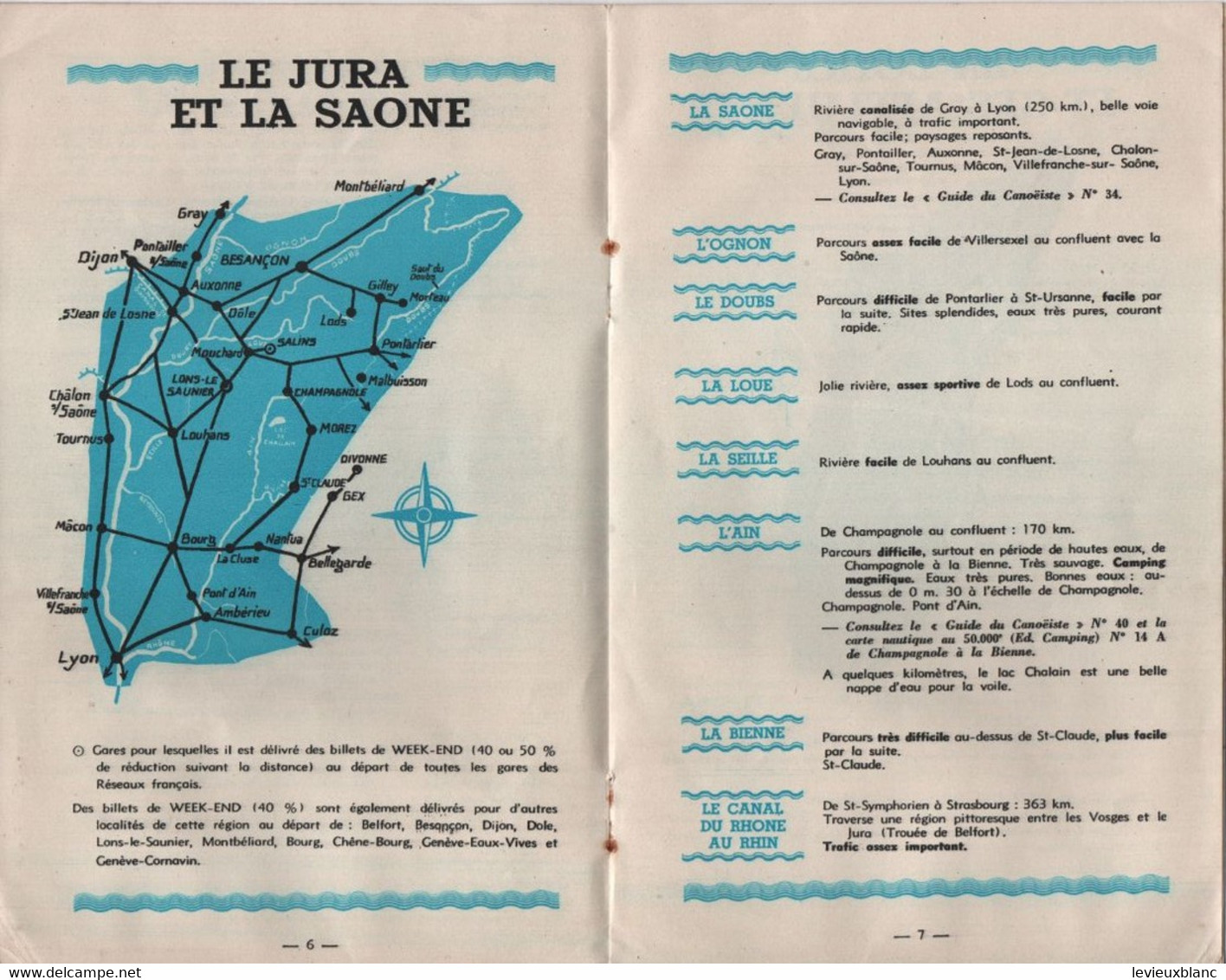 Plaquette Touristique 20 Pages /  Canoéistes Partez PLM /Entre La Seine Et La Méditerranée/ French Railways/1937  MAR90 - Sport & Turismo