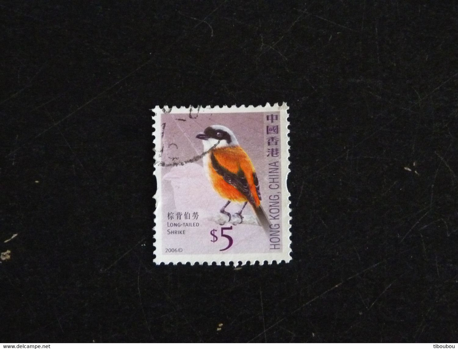 HONG KONG YT 1312 OBLITERE - PIE GRIECHE ECORCHEUR OISEAU BIRD VOGEL - Used Stamps