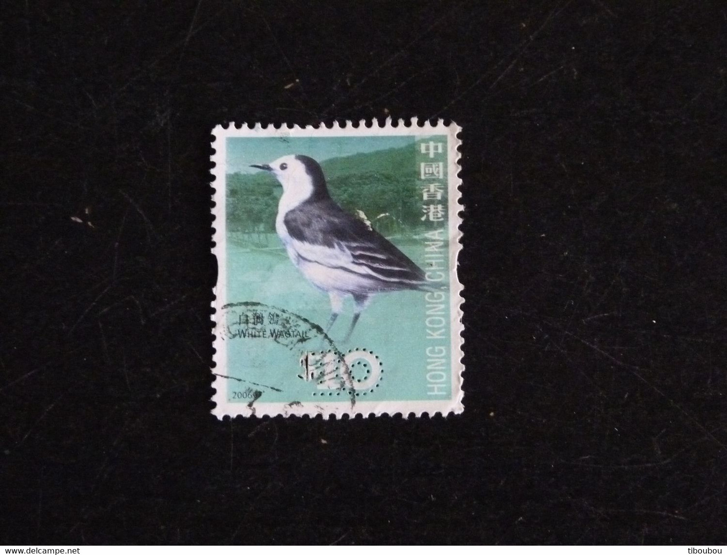 HONG KONG YT 1313 OBLITERE - BERGERONNETTE NOIRE OISEAU BIRD VOGEL - Used Stamps