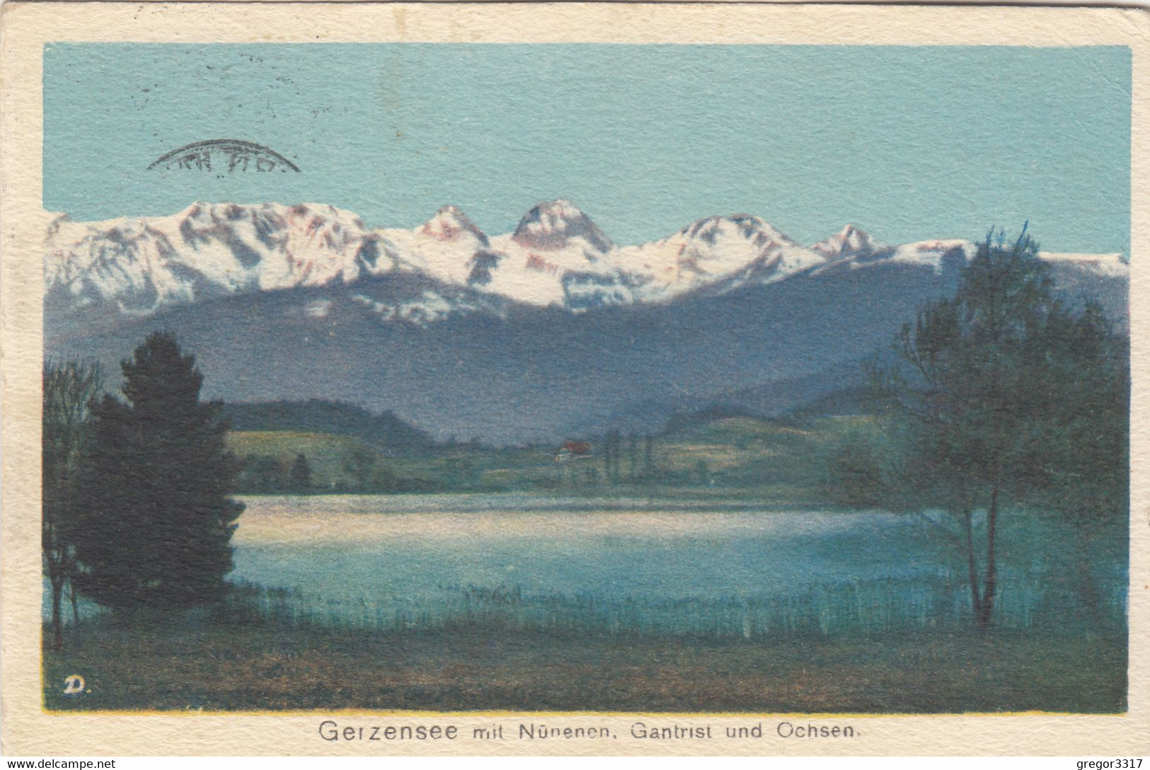 A1482) GERZENSEE Mit NÜNENEN - GANTRIST U. OCHSEN - Alt !! 1932 - Gerzensee