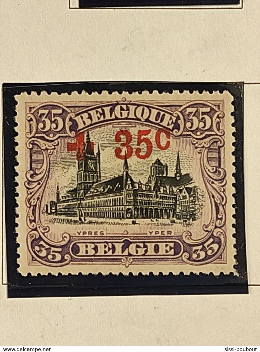 Timbre De BELGIQUE "NEUF" " Croix-Rouge" Avec Trace De Charnière Ou Sur Charnière - Lot Sur L'année 1918 - 1918 Croix-Rouge