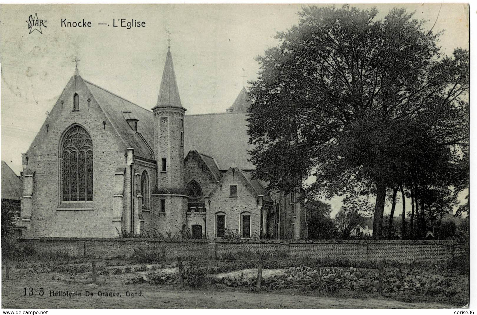 Knocke L'Eglise Circulée En 1923 - Knokke