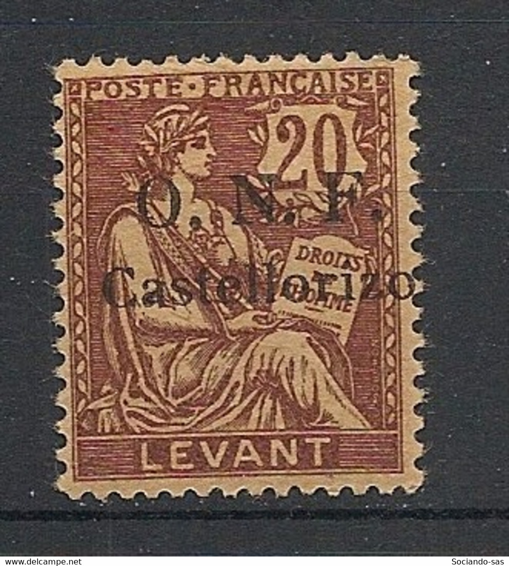 CASTELLORIZO - 1920 - N°Yv. 20 - Type Mouchon 20c Brun - Neuf * / MH VF - Ungebraucht