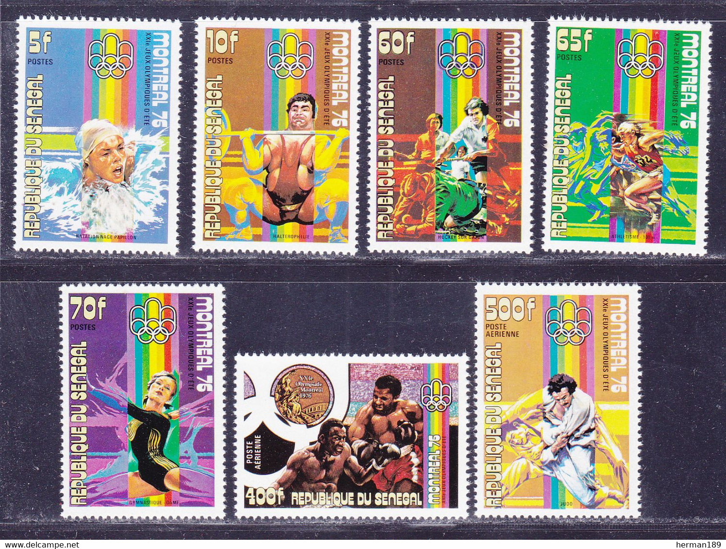 SENEGAL N°  439 à 443, A152 & 153 ** MNH Neufs Sans Charnière, TB (D9845) Jeux Olympiques D'été à Montréal - 1976 - Senegal (1960-...)