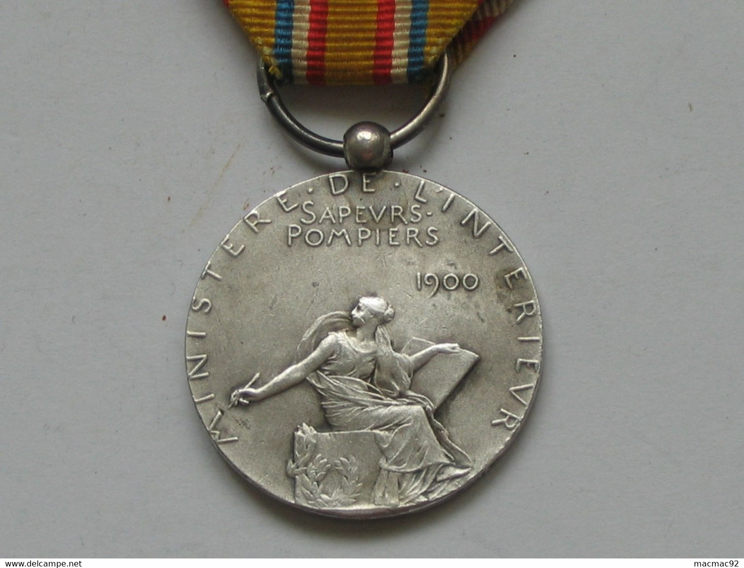 Très Belle Médaille/Décoration En Argent  - SAPEURS POMIERS 1900  ***** EN ACHAT IMMEDIAT **** - France