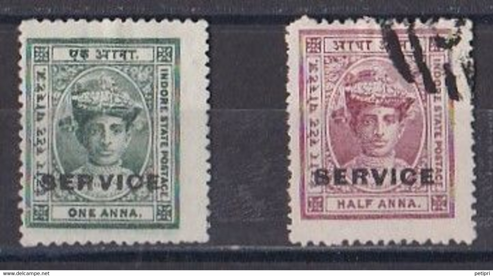 HOLKAR   Timbres De Service  1 Neuf Et 1 Oblitéré - Holkar