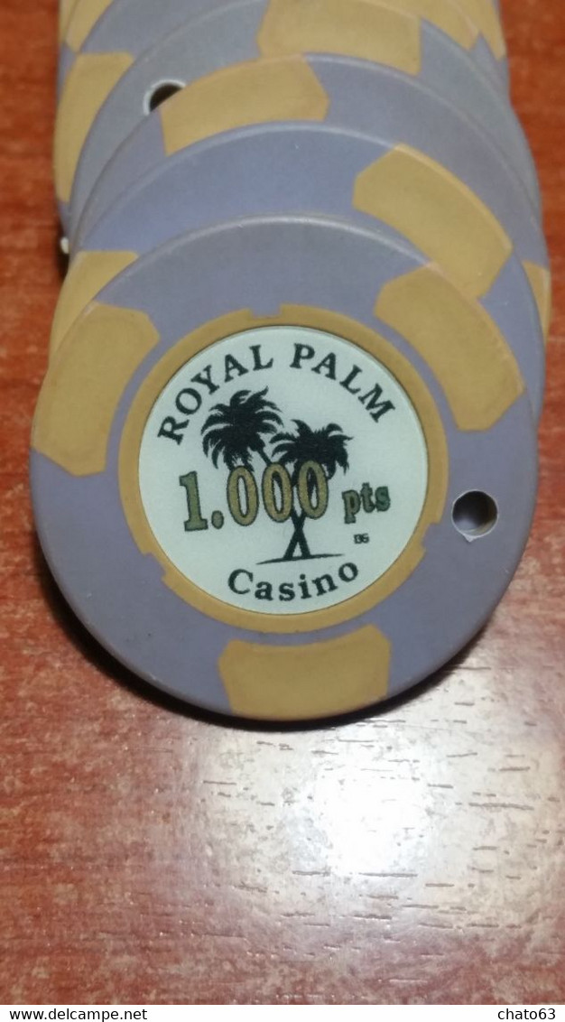 20 Fichas De 50 Pts. + 20 Fichas De 1000 Pts. CASINO ROYAL PALM, VILLAJOYOSA ( ALICANTE) - Casino