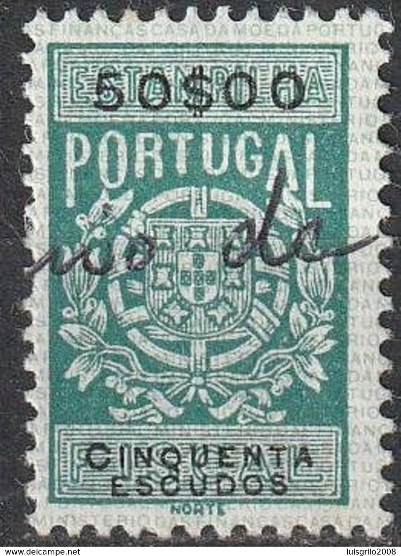 Fiscal/ Revenue, Portugal - Estampilha Fiscal -|- Série De 1940 - 50$00 - Used Stamps