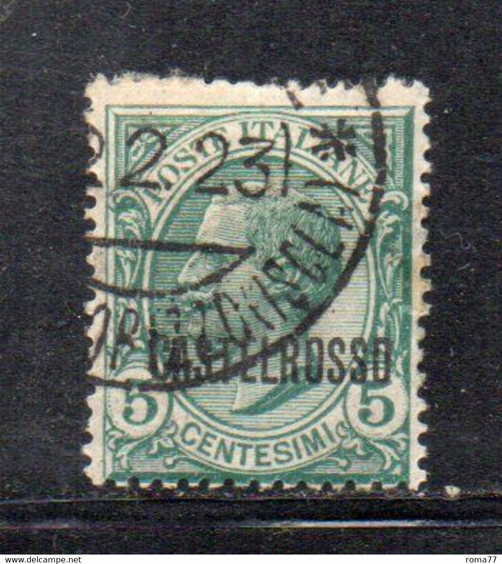 Y1896 - CASTELROSSO 1922, Sassone Il 5 Cent N. 1 Usato - Castelrosso