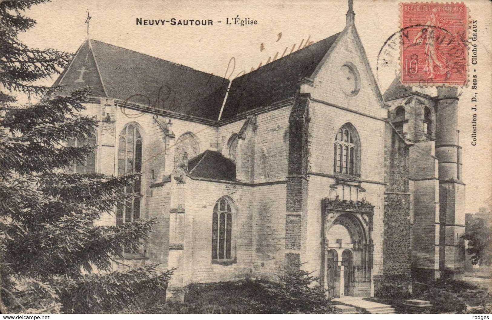 Dep 89 , Cpa  NEUVY-SAUTOUR  , L'Eglise (31088) - Neuvy Sautour