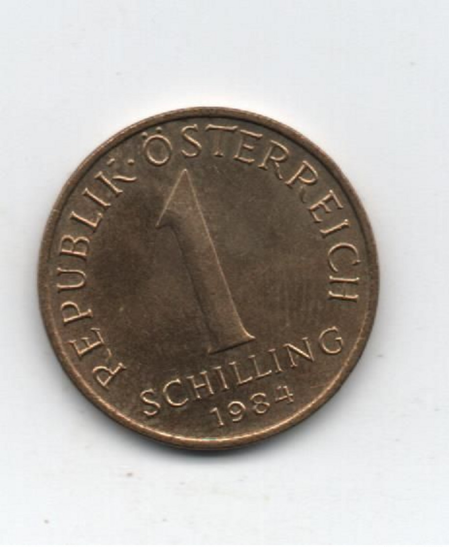 AUSTRIA»1 SCHILLING (2nd REPUBLIC)»1984»KM2886»ALUMINIUM-BRONZE»VF CONDITION»CIRCULATED - Austria