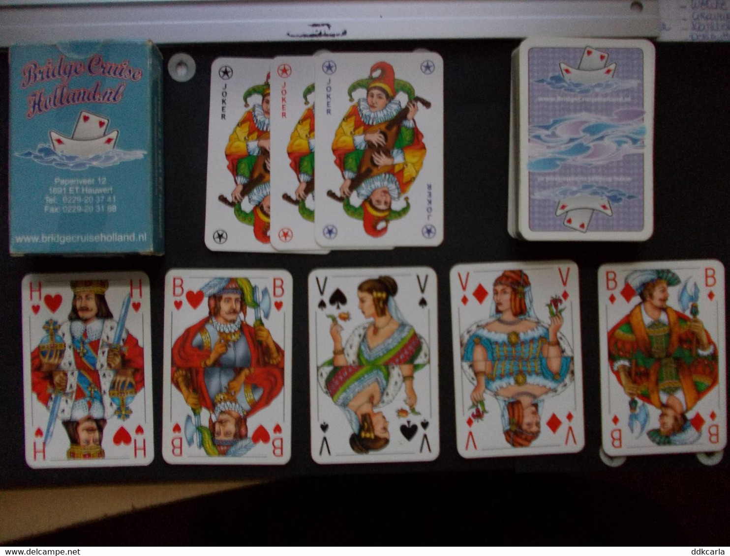 Speelkaarten - Jeu Des Cartes - Bridge Cruise Holland.nl - 52 Kaarten + 3 Jokers - 54 Karten