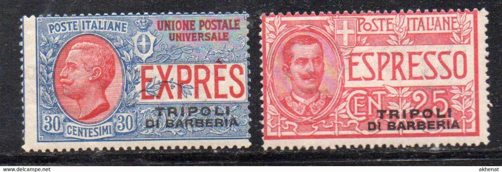 Y2267 - TRIPOLI DI BARBERIA 1909 , Espressi Serie N. 1/2  Linguellata * - Non Classés