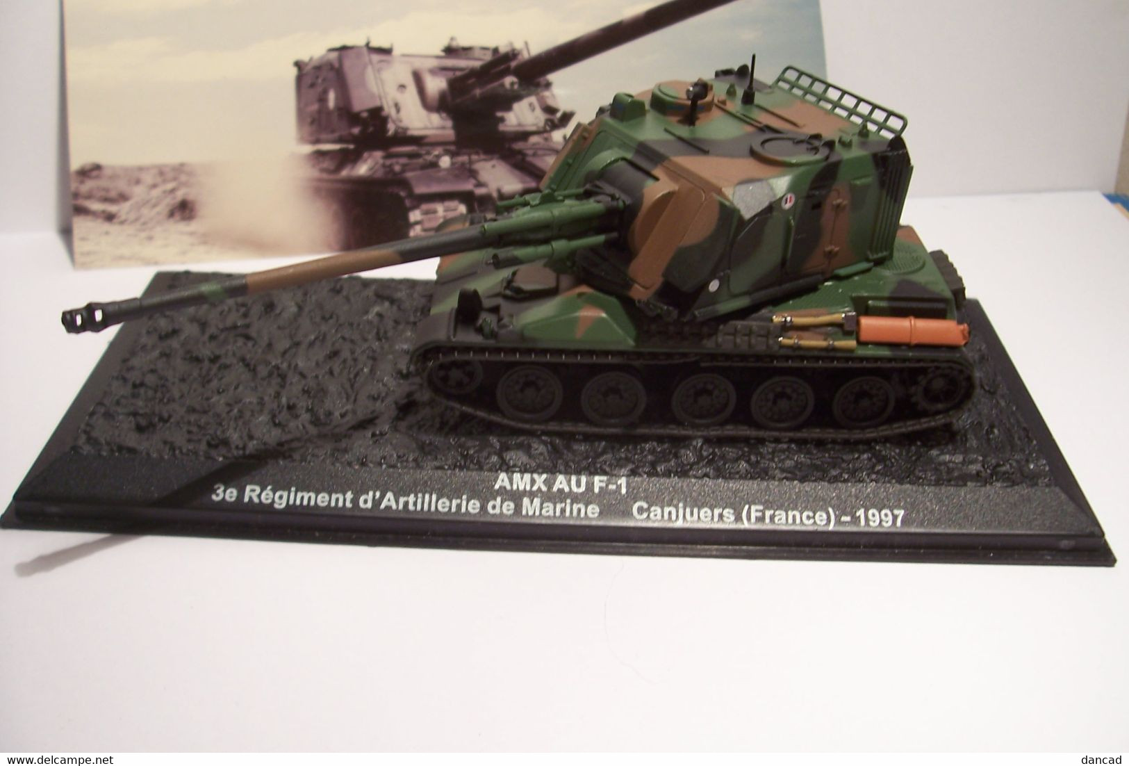 MILITARIA   - CHAR  AMX AU F-1  - 3e Régiment D'Artillerie De Marine  CANJUERS -1997  - - Panzer