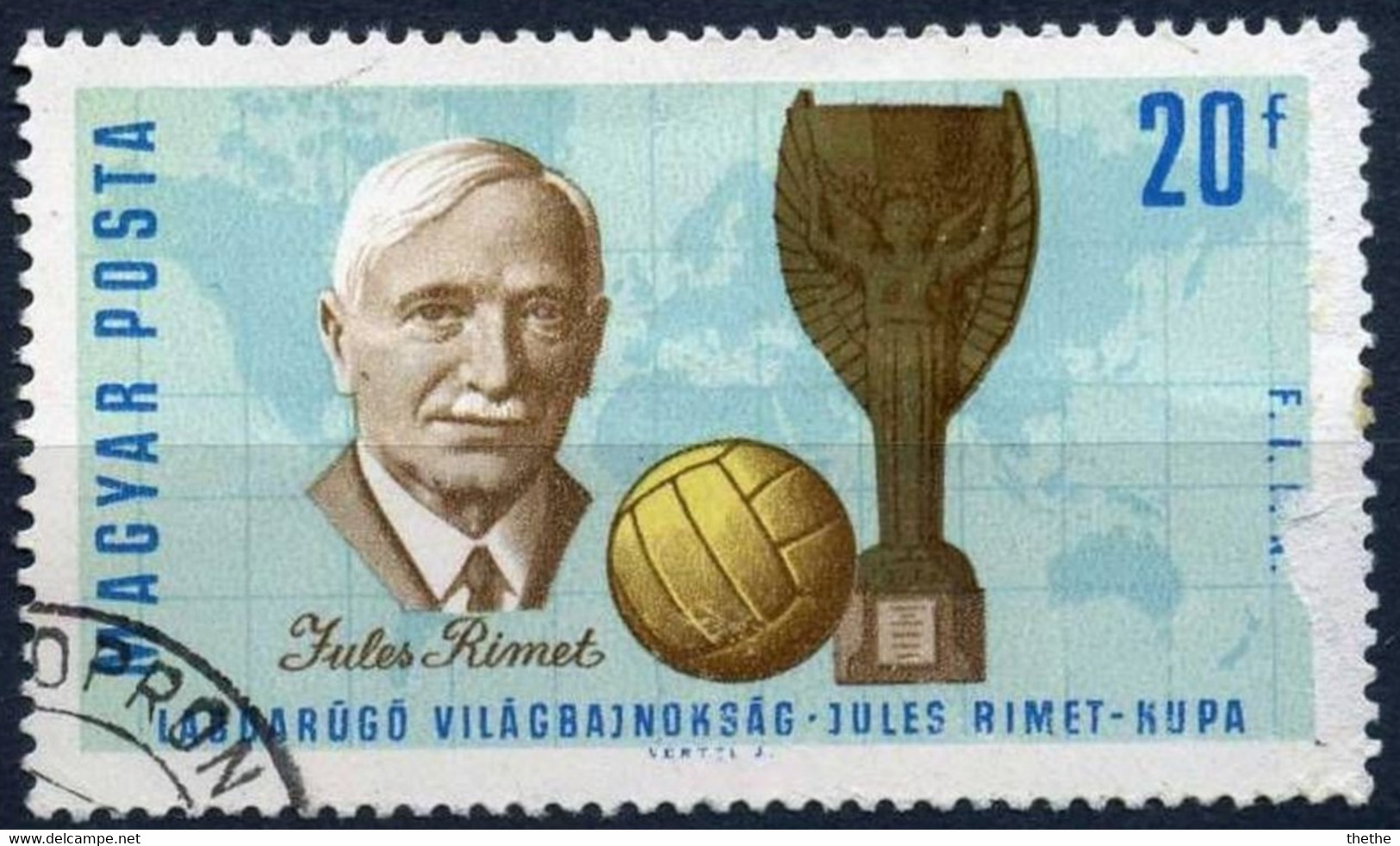 HONGRIE - Coupe Du Monde De La FIFA 1966 - Angleterre - Jules Rimet (1873-1956) - 1966 – Angleterre