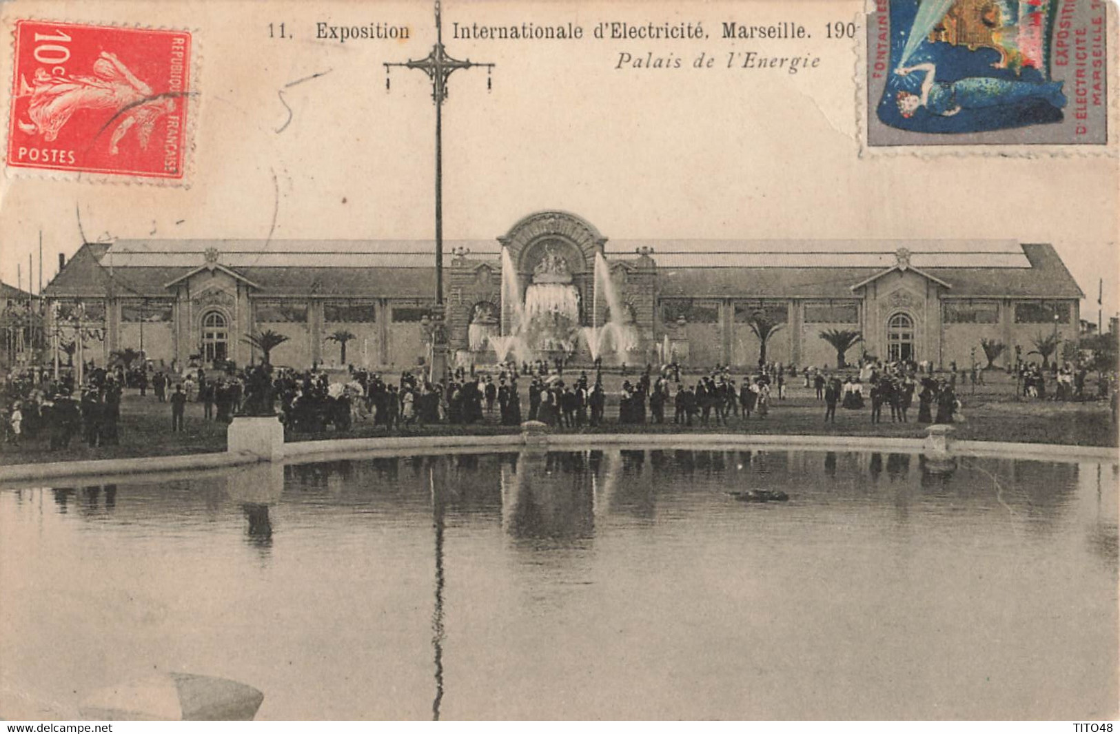 France (13 Marseille) - Exposition Internationale D'Electricité 1908 - Palais De L'energie - Internationale Tentoonstelling Voor Elektriciteit En Andere