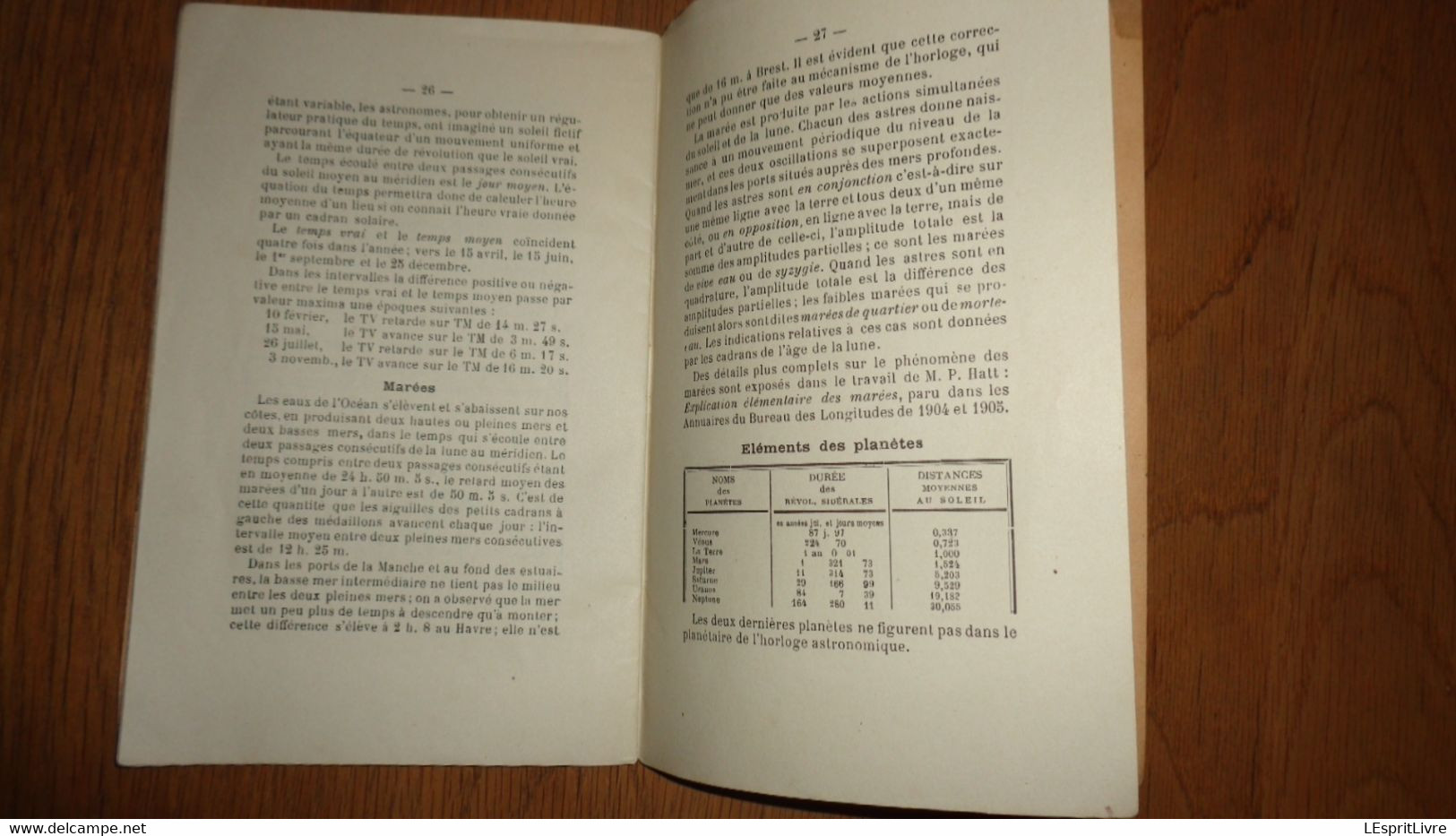 HORLOGE ASTRONOMIQUE DE SAINT JEAN DE BESANCON Notice par R Goudey 1927 Régionalisme France Horlogerie Technique