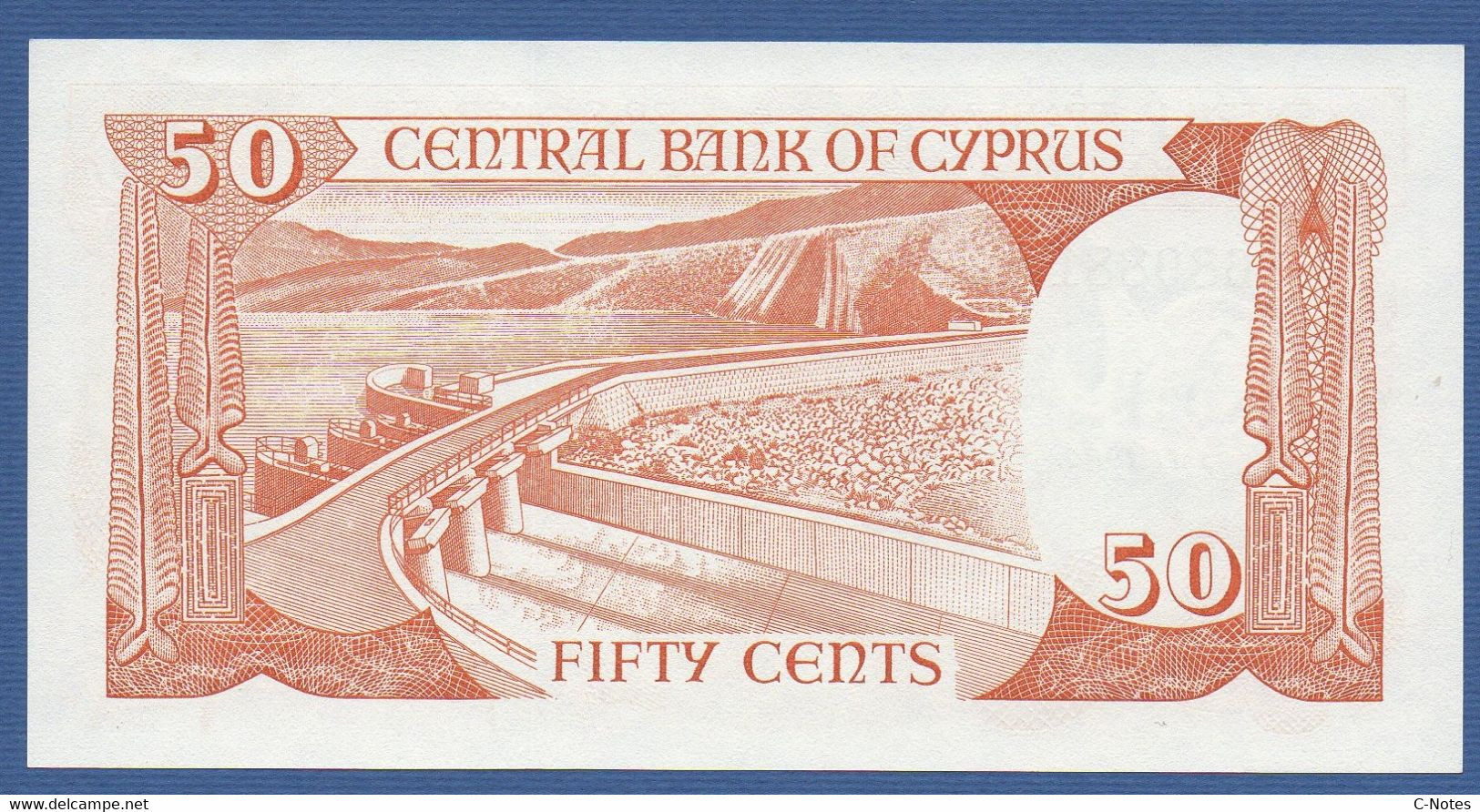 CYPRUS - P.52 (3) – 50 Cents / Sent 01.11.1989 UNC Serie S 689881 - Cyprus