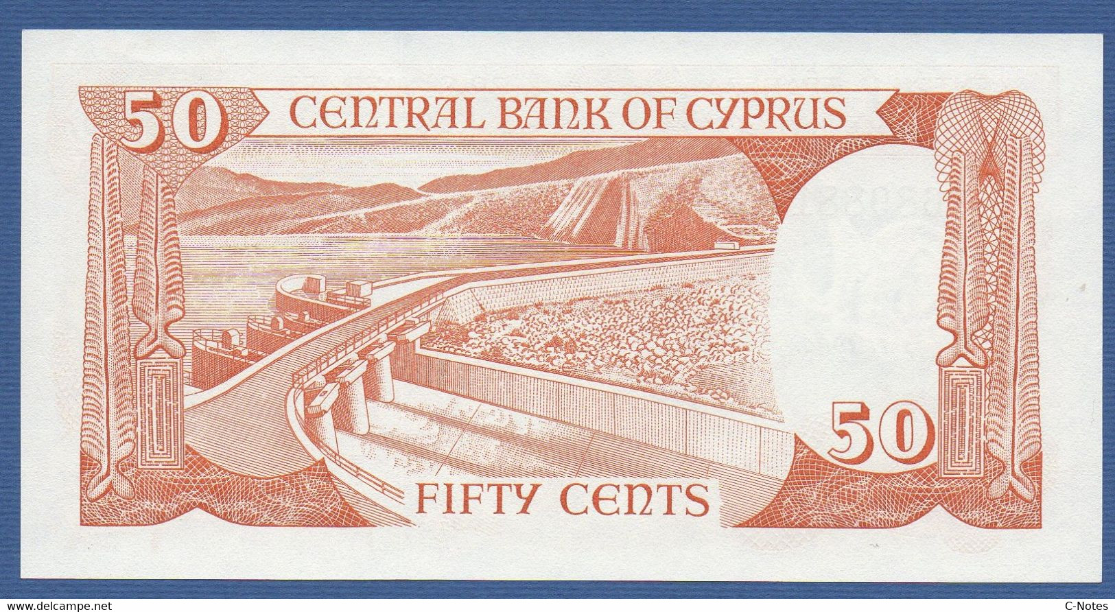 CYPRUS - P.52 (3) – 50 Cents / Sent 01.11.1989 UNC Serie S 689881 - Chipre