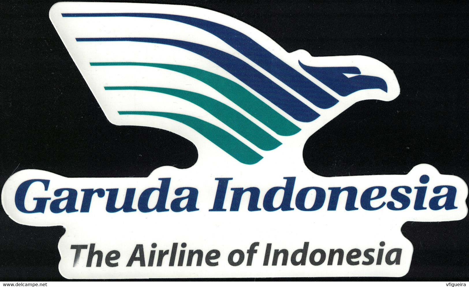 Autocollant Garuda The Airline Of Indonesia Compagnie Aérienne - Stickers