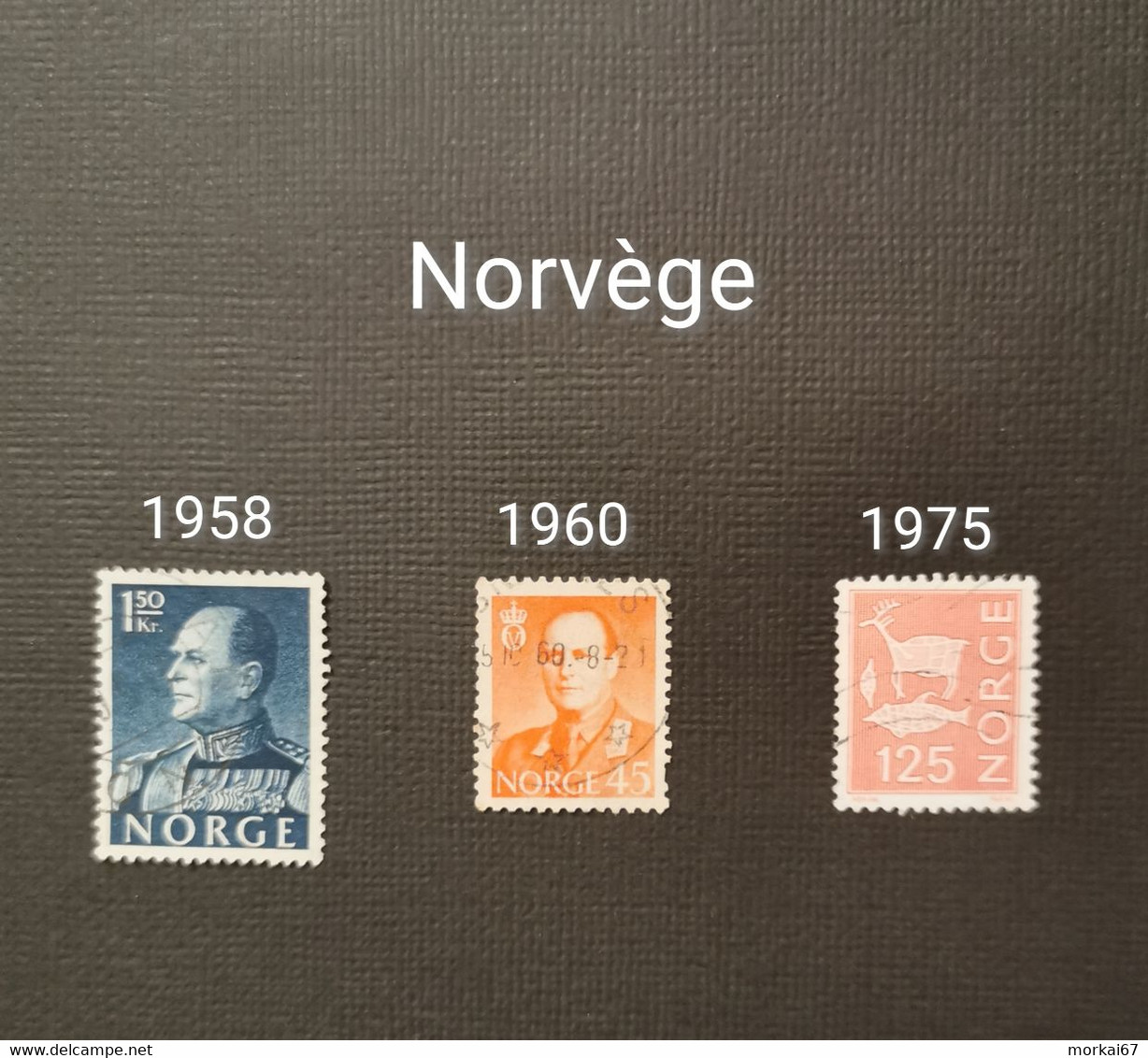 Lot De Timbres Oblitérés Pays Norvège - Collections