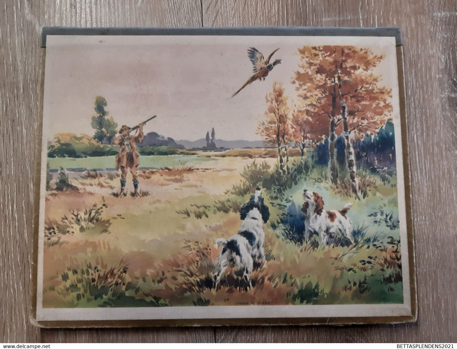 Calendrier 1934 - Chasse - Chasseur, Faisan Et Chiens - Groot Formaat: 1921-40