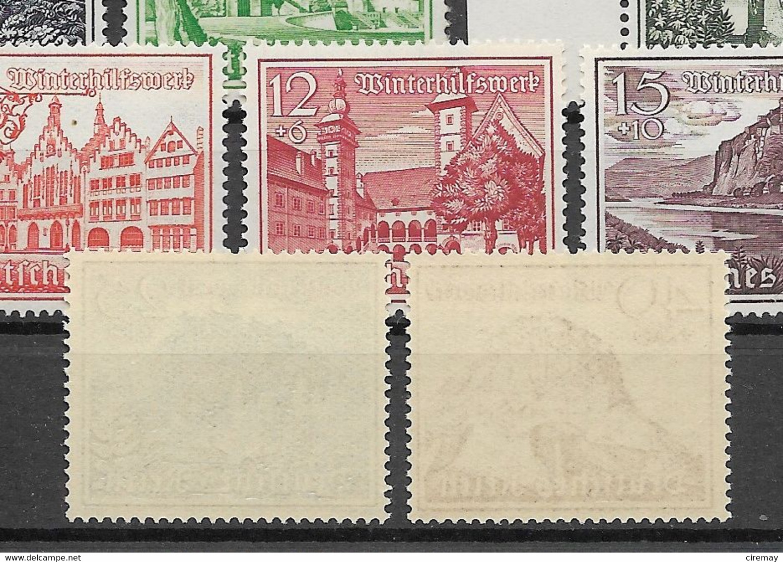 Deutsches Reich: 1939 WHW Satz Postfrisch ** - Unused Stamps